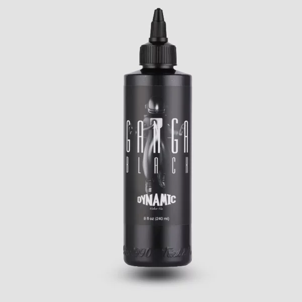 Dynamic Ganga Black – tiefes Schwarz für satte Flächen und Kontraste, 240ml Flasche, Made in USA