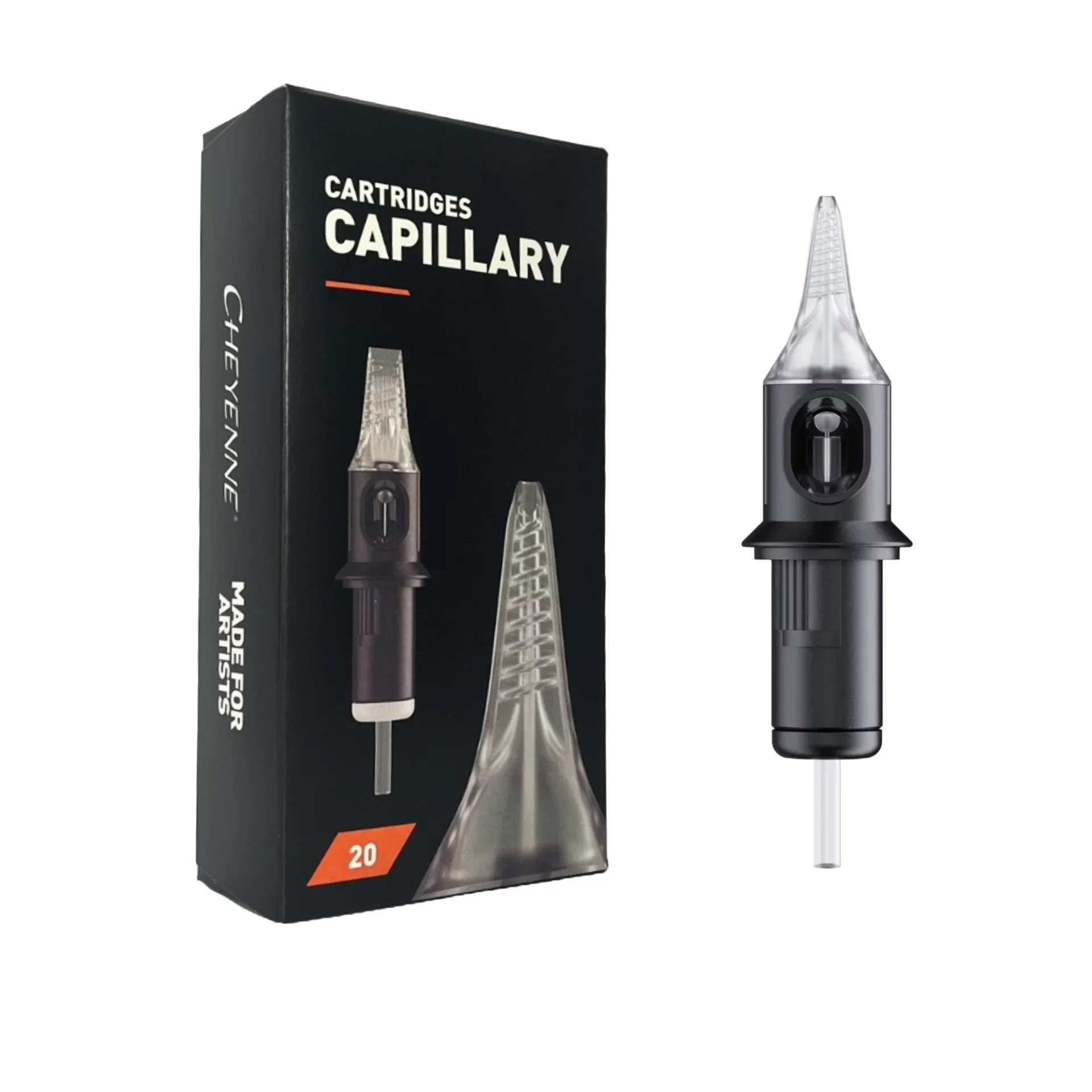 Verpackung Cheyenne Capillary Cartridges Round Liner, 20 Nadelmodule steril verpackt