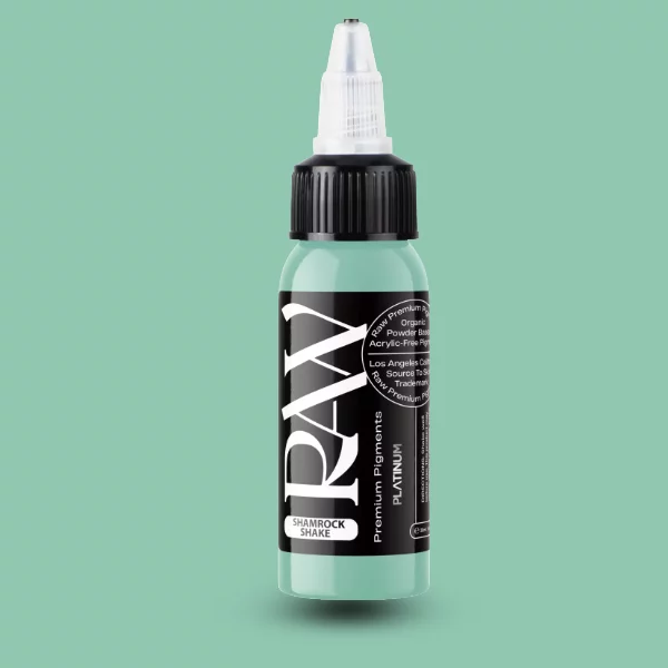Raw Pigments EU Shamrock Shake – dunkles Khaki-Olivgrün Tattoo-Pigment, 30ml Flasche