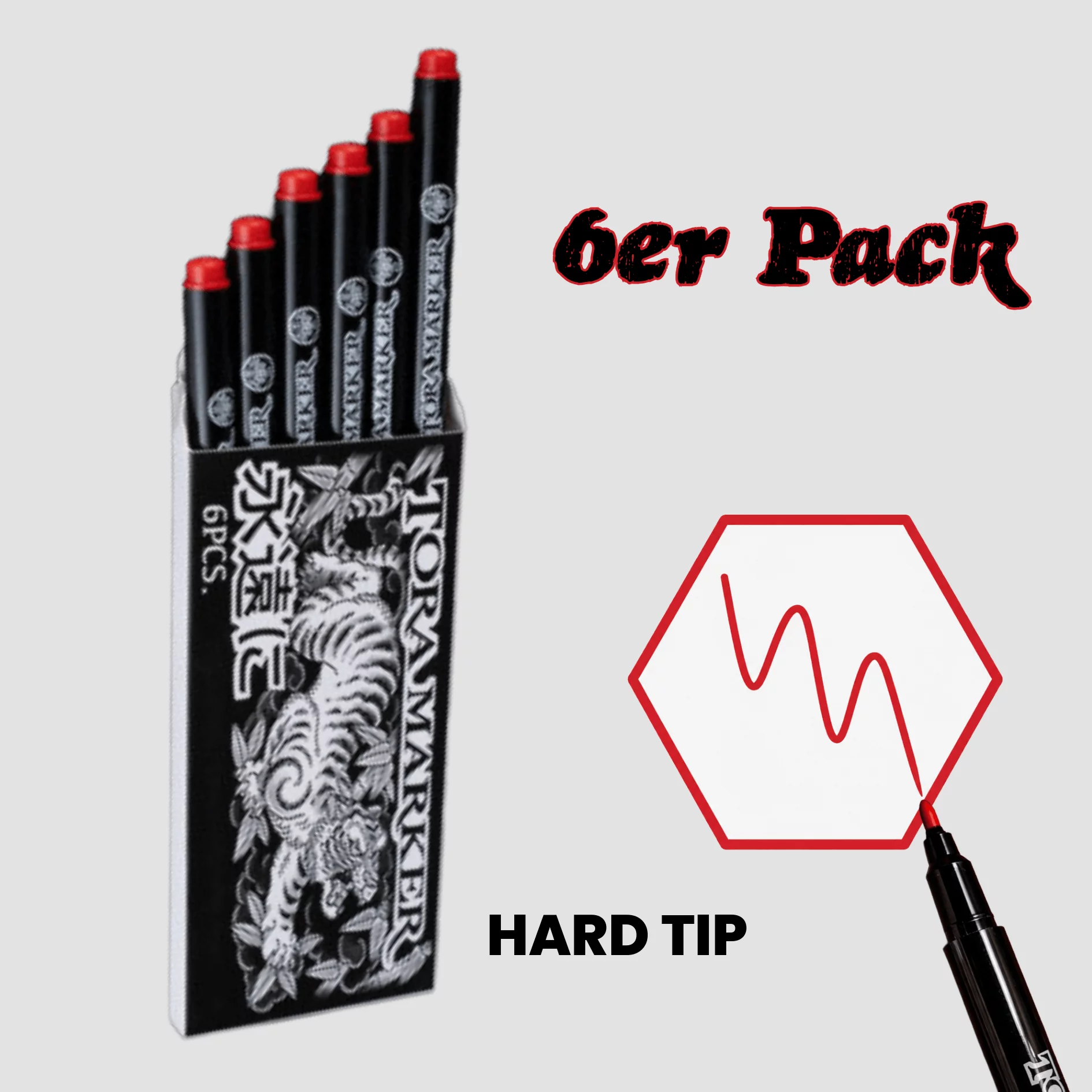 Tora Marker Fine Tip - Chi Red