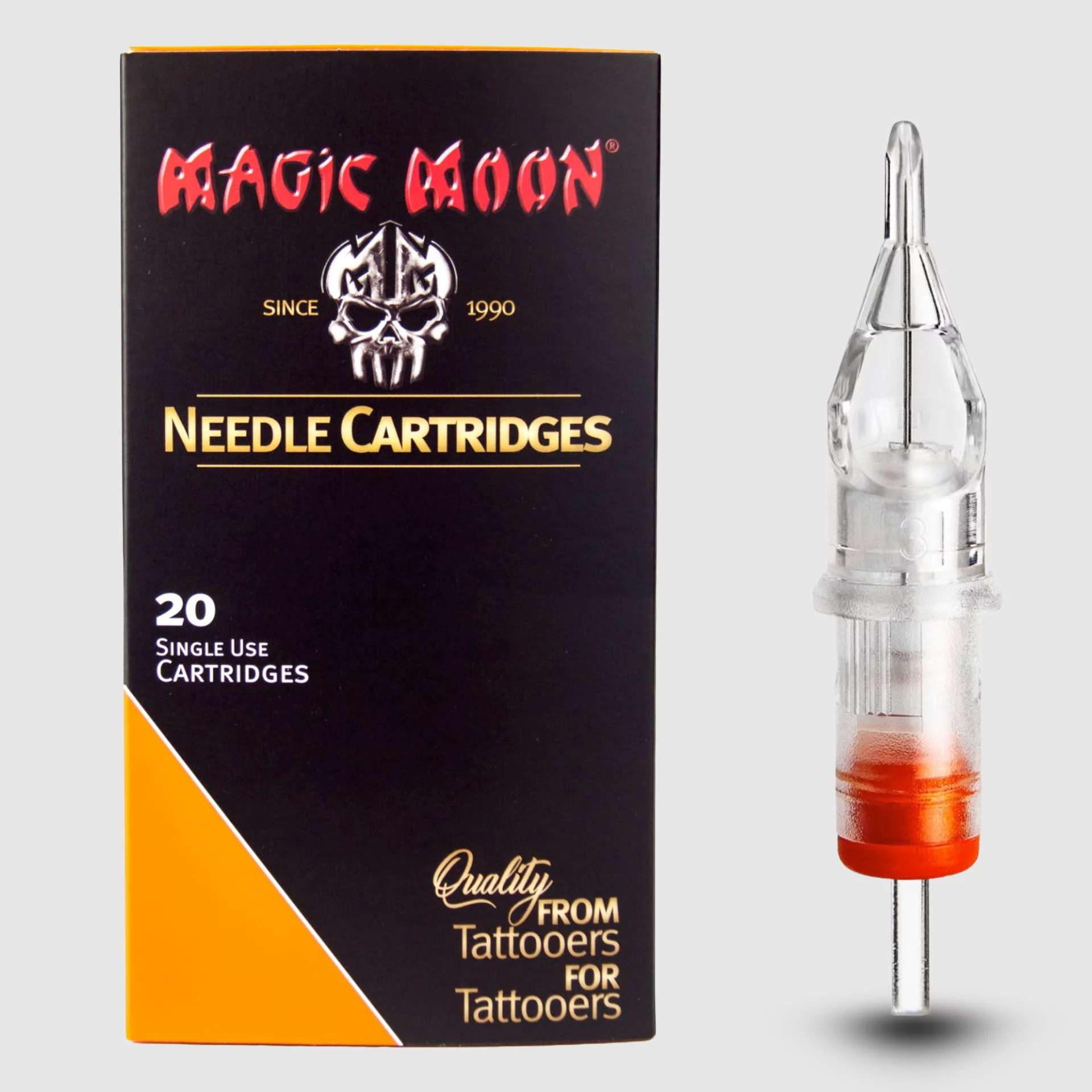Magic Moon BugPin Round Liner Standard Cartridge Frontansicht Magic Moon BugPin Round Liner Standard Cartridge Seitenansicht Magic Moon BugPin Round Liner Standard Cartridge Spitze Magic Moon BugPin Round Liner Standard Cartridge Detailansicht Magic Moon 