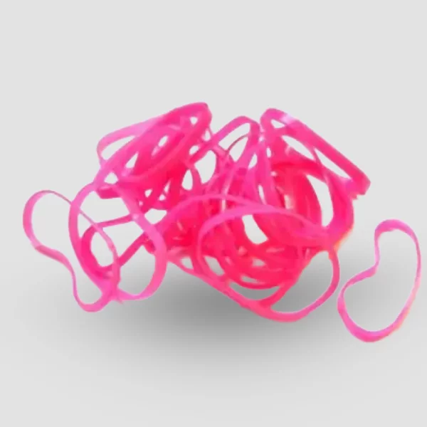 Maschinengummis - pink 100 Stck.